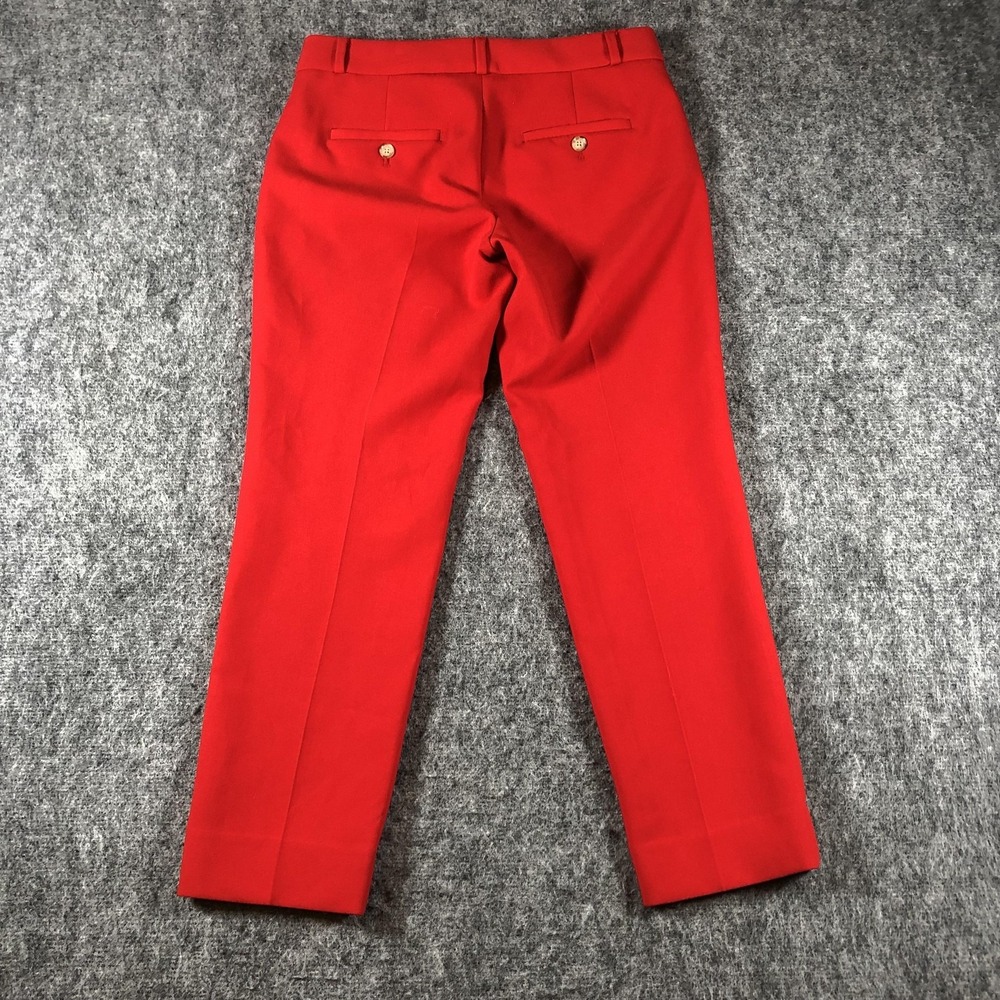 Banana Republic Avery Pants Womens Petite 0 Red Straight Leg Dress Work Stretch‎ - Picture 16 of 16